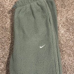 Nike Olive Sherpa Joggers